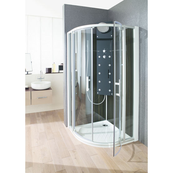 Cabine de douche en trois décors | Ideco VIP