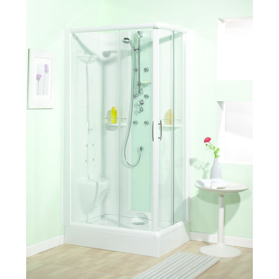 Cabine de douche pour pose de face, en angle ou encastrée | Opus 100