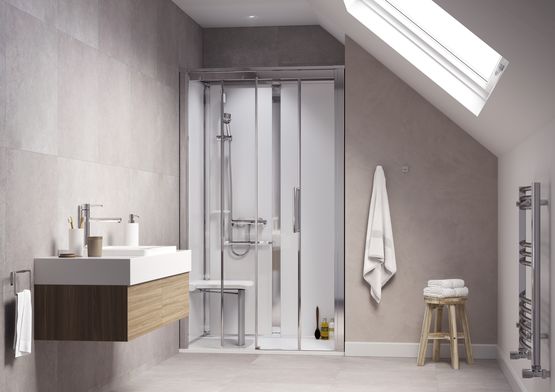  Cabines de douche autoportante et design à porte Classique | Onyx - Cabine de douche intégrale