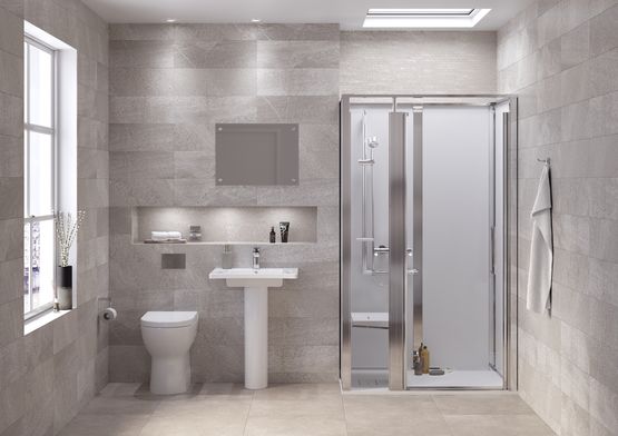 Cabines de douche autoportante et design à porte Classique | Onyx - produit présenté par KING D'EAU