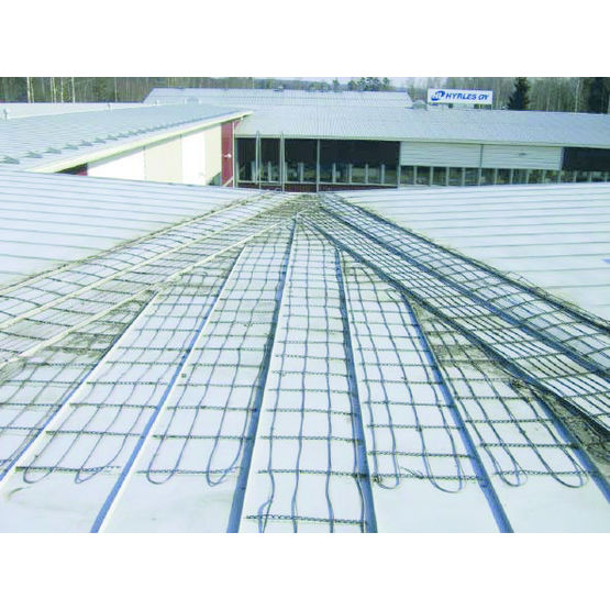 Installation fil chauffant sur la toiture