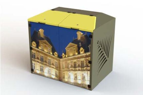 Cache conteneur | Cache Container Graph 660 litres en acier électrozingué