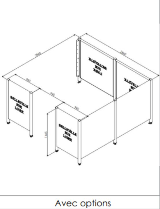  Cache-conteneur | Ensemble Cache Container Graph en acier personnalisable - SEMCO