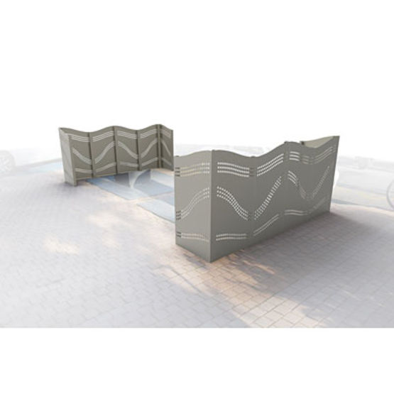 Cache conteneurs et brise-vue design en acier | MUCover - produit présenté par TMI