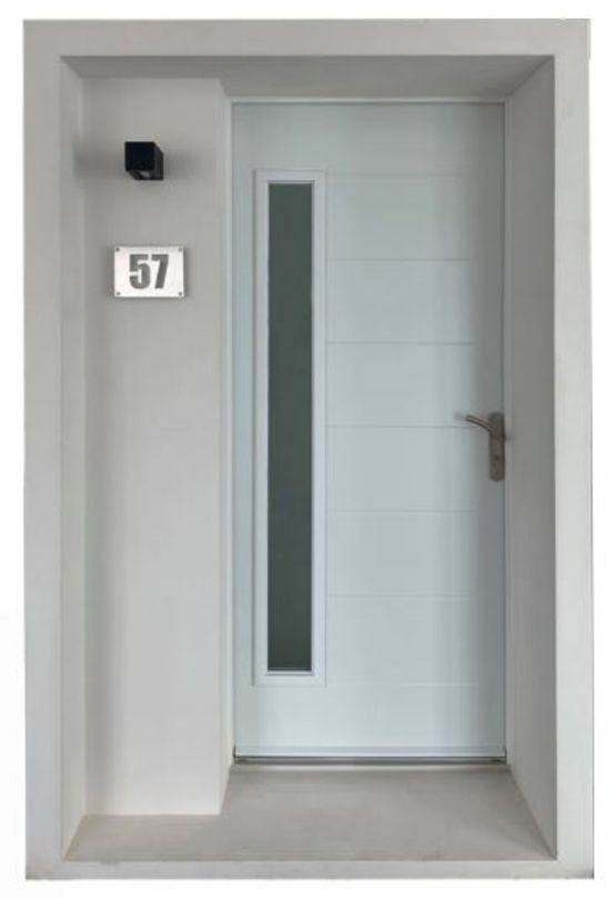  Cadre en béton blanc lisse prêt à peindre pour portes d’entrée  | Compobaie Solutions - COMPOBAIE SOLUTIONS