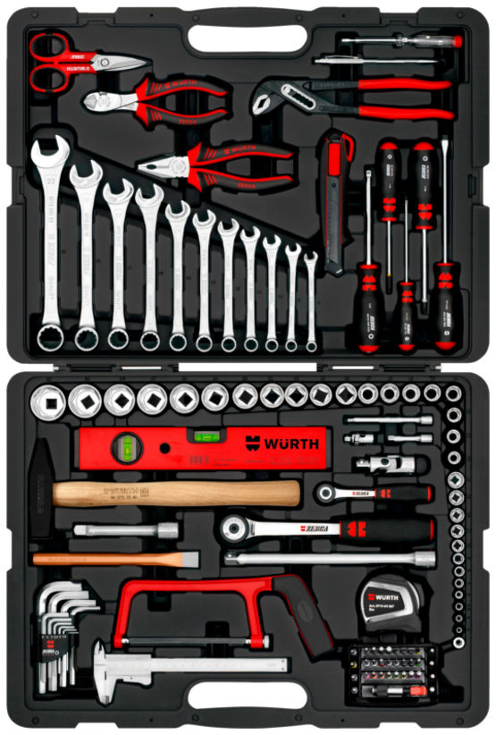 Art. N° 096593 124 : Caisse d'assortiment d'outils – Batiproduits