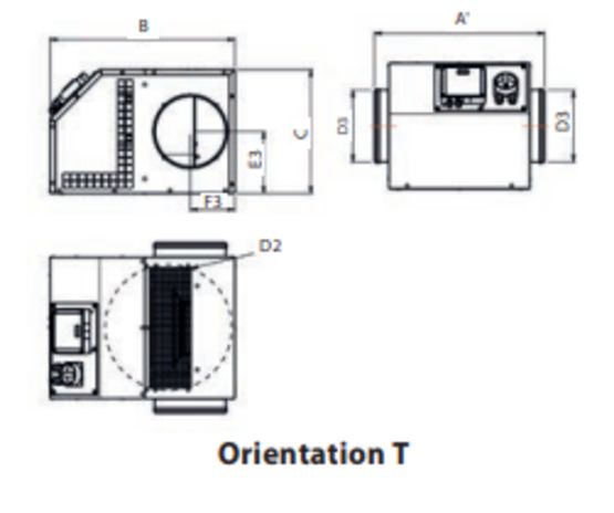 Caisson de ventilation à accouplement direct basse consommation, homologué C4 400°C 1/2 H, équipé d’une régulation à pression constante | SIM&#039; EC REGULO - produit présenté par OUEST ISOL & VENTIL