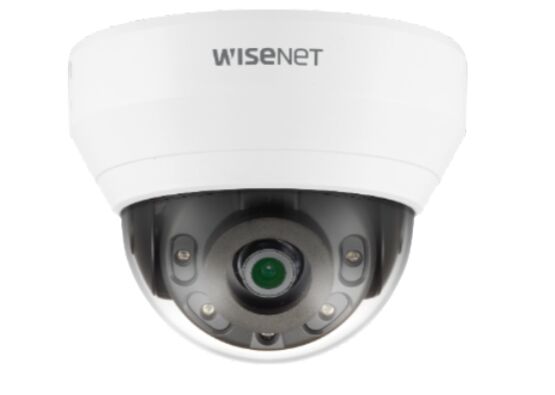 Caméra dôme IP 4 Mpx avec objectif fixe 2,8 mm et infrarouge 20 m | QND-7012R HANWHA 