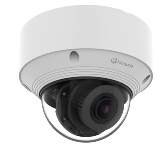 Caméra dôme IP anti-vandale IA 5 Mpx avec varifocale motorisée et IR 30 m | QNV-C8083R HANWHA
