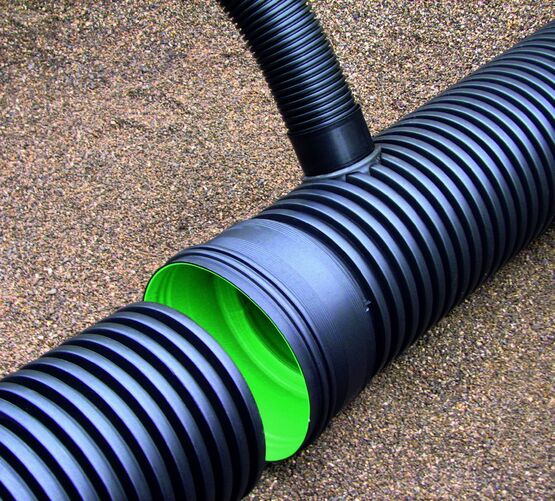  Canalisation à double paroi en PEHD et classe de résistance SN8 | Aquatub - HEGLER