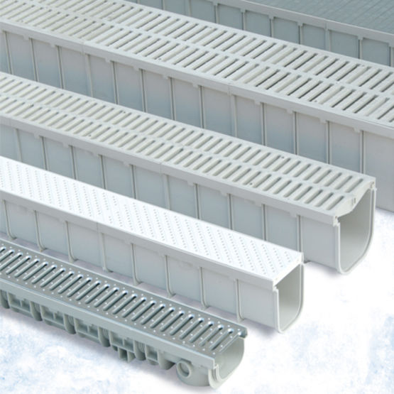 Caniveaux en PVC collables et étanches pour évacuation des eaux | PRATIKO - FIRST PLAST
