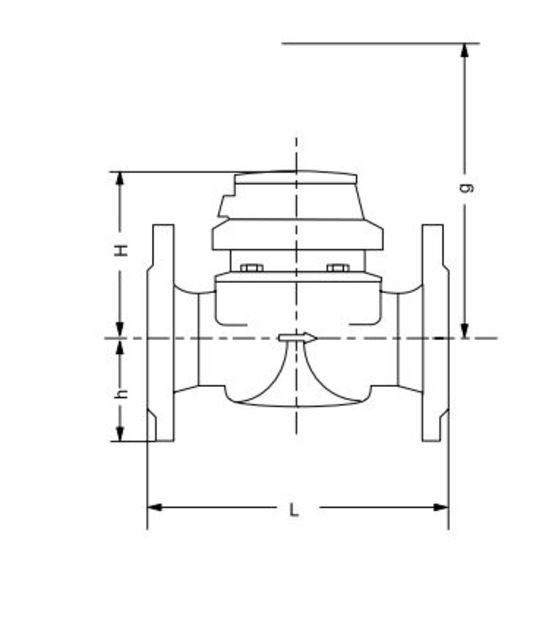  Capteur de débit à axe horizontal | Woltmann WPD FS  - Compteurs d'eau