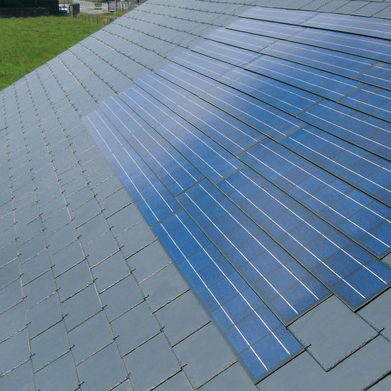Solesia Ardoise capteur photovoltaïque pour toiture en ardoise