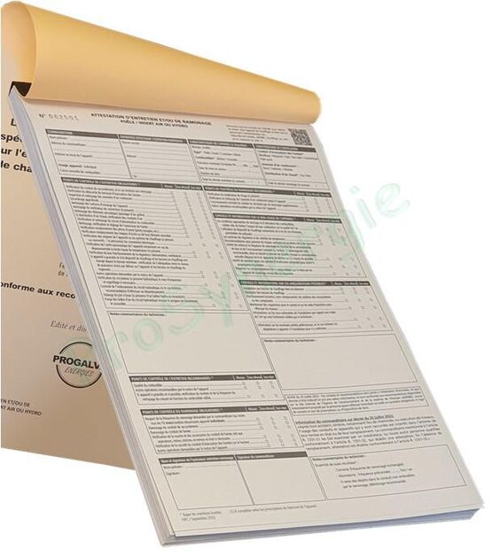 Carnet d’attestations | Entretien et ramonage des poêles, chaudières et inserts