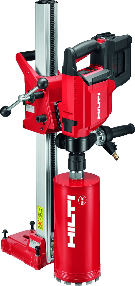  Carotteuse puissante sans fil pour forage de 37 à 162 mm dans le béton | Carotteuse DD 150-U-22 - HILTI FRANCE