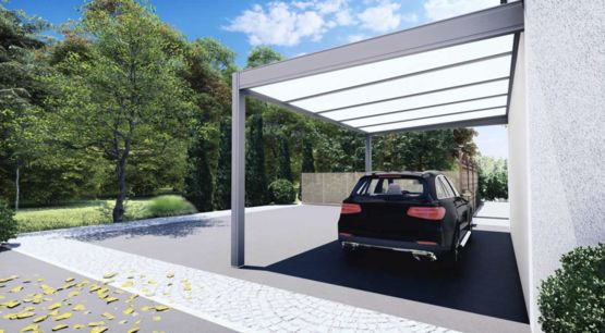 Carport aluminium adossé ou indépendant | AMEX SO - produit présenté par AMEXSO