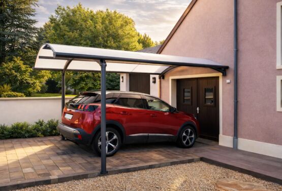  Carport aluminium sur-mesure | Ovalux – Abri voiture extérieur en structure aluminium et toiture polycarbonate - OVALUX FRANCE