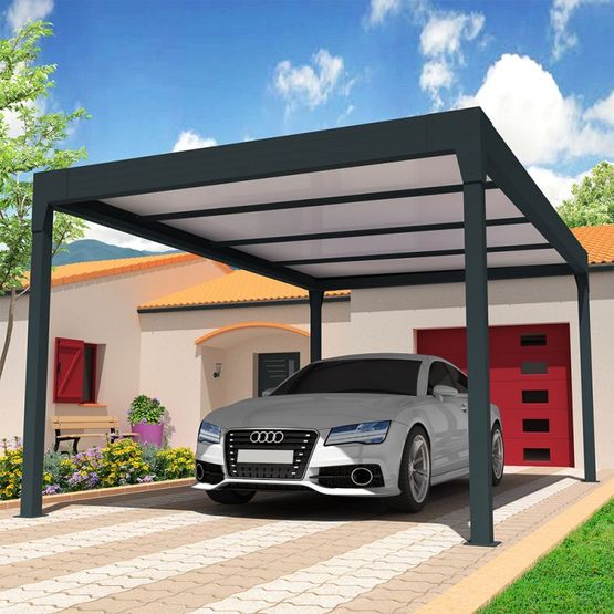 Carport Architect THERMOTOP autoporté en aluminium | CARPORT-ARCHITECT