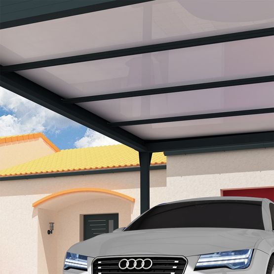 Carport Architect THERMOTOP autoporté en aluminium | CARPORT-ARCHITECT - produit présenté par ALSOL.FR