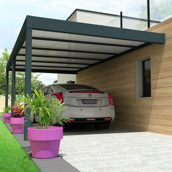 Carport architect THERMOTOP en aluminium | CARPORT-THERM-ARCHI