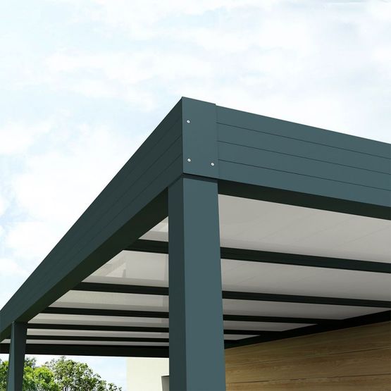  Carport architect THERMOTOP en aluminium | CARPORT-THERM-ARCHI - ALSOL.FR