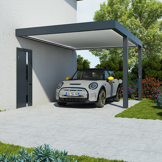  Carport en aluminium sur-mesure Trévor : l'alternative au garage pour protéger votre véhicule - Abri voiture