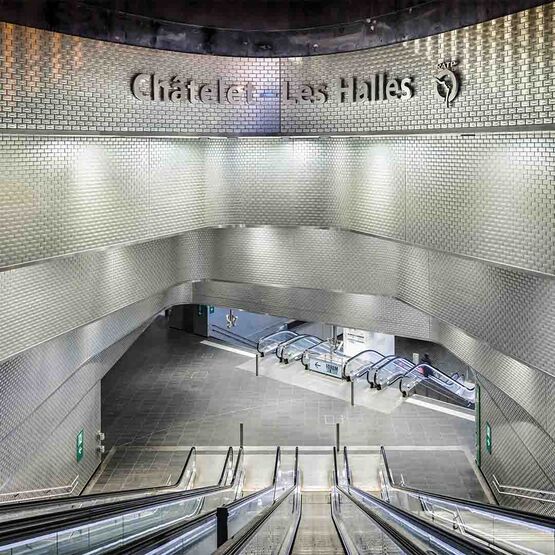  Carreau en verre Châtelet-les-halles Chrome Nacré - 15 x 7,5 x 1,4 cm | 60991 - LA ROCHÈRE