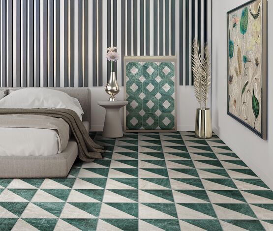  Carreaux en céramique vert et beige | Florencia - MONOPOLE LAB SL