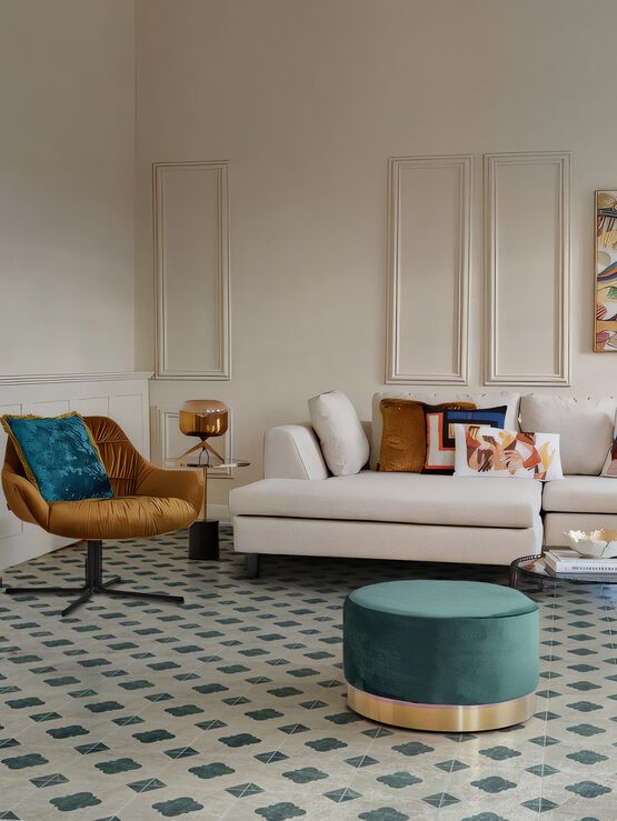  Carreaux en céramique vert et beige | Florencia - Carrelage en grès (cérame, porcelainé, émaillé, etc.)