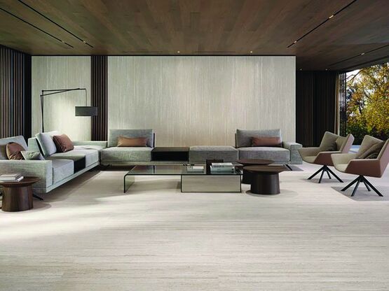 Carrelage céramique aspect marbre texturé pour sol et mur intérieurs ou extérieurs | Taranto Bone