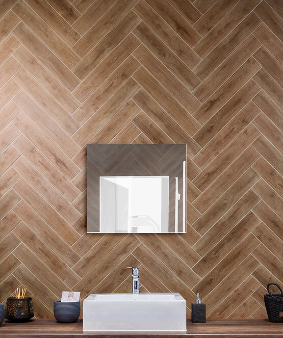 Carrelage céramique chevron mural et sol | YOSEMITE 15x90 I 8x44 Chevron I 8x40 Placket - produit présenté par MONOPOLE LAB SL