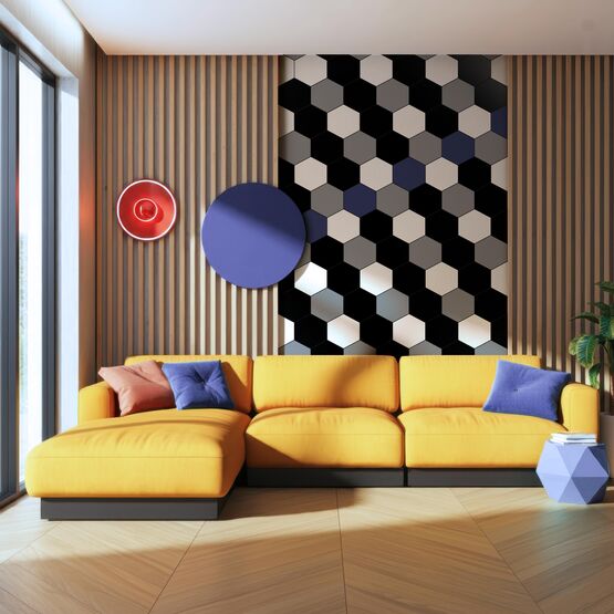 Carrelage céramique en pose murale ou revêtement de sol | HEXAGON COLORS 20x24 - produit présenté par MONOPOLE LAB SL