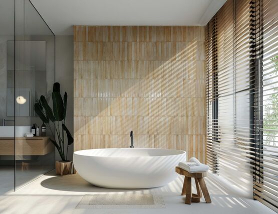  Carrelage céramique mural format allongé | CERDEÑA 5x40 - Carrelage effet marbre