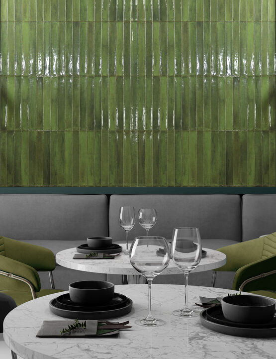 Carrelage céramique mural format allongé | CERDEÑA 5x40