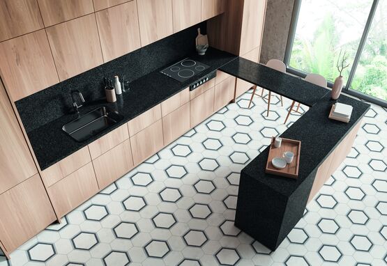  Carrelage céramique technique format hexagonal | CUARZO 20x24 - MONOPOLE LAB SL