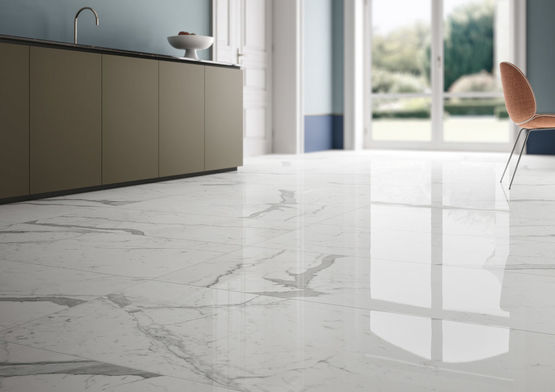 Marble Lab : Carrelage en grès cérame effet marbre – Batiproduits
