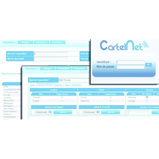 Cartel numérique interactif | Cartel Net