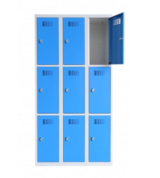  Casier vestiaire LIGNE 770/NEW - 3 casiers par colonne - Vestiaires, casiers et consignes