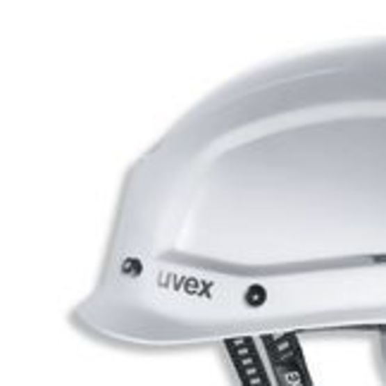 Casque de protection pour chantier et travaux en hauteur | Pheos - produit présenté par UVEX