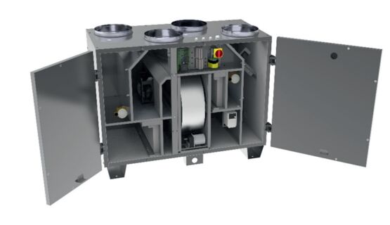  Centrale de traitement d'air double flux rotatif en rénovation | Nexa Eco R Top - Centrales de traitement d'air double flux