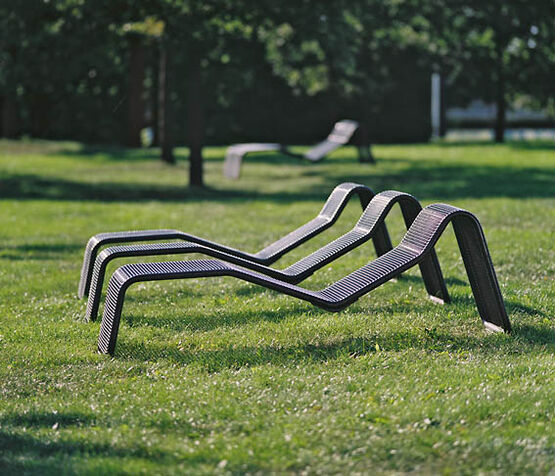  Chaise Longue publique TIVOLI (métal) | CHLTIVOL - Gamme de mobilier, autre mobilier