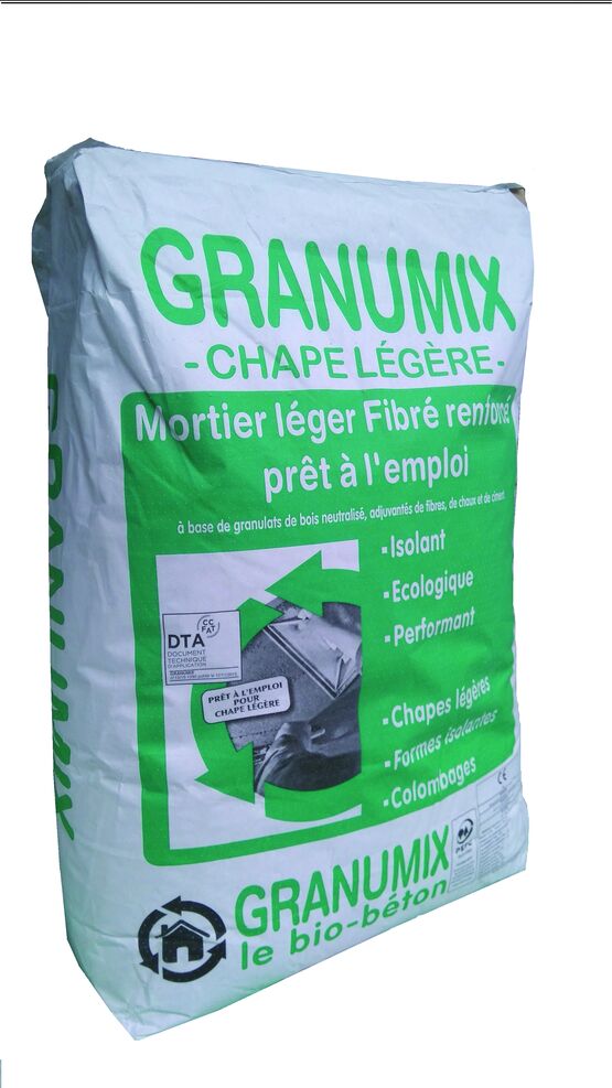  Chape légère isolante biosourcé à base de bois et chaux | Granumix - RECTOR