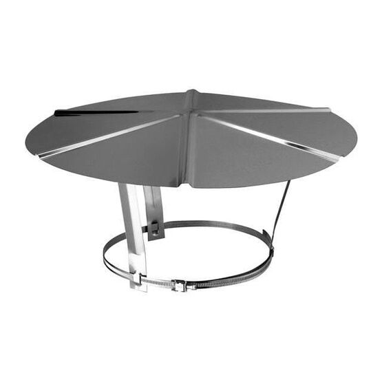  Chapeau de toiture 125 mm pour protection des conduits d&#039;évacuation de gaz de combustion | ECO INDUSTRIE DE FRANCE - ECO INDUSTRIE DE FRANCE