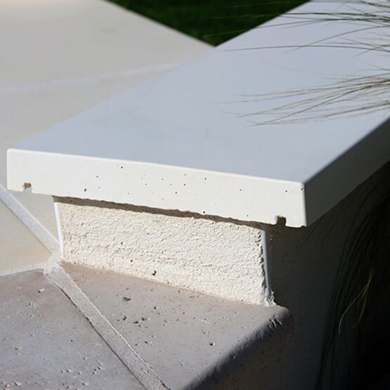 Chaperon de mur Lisse Plat | Béton - Chaperon