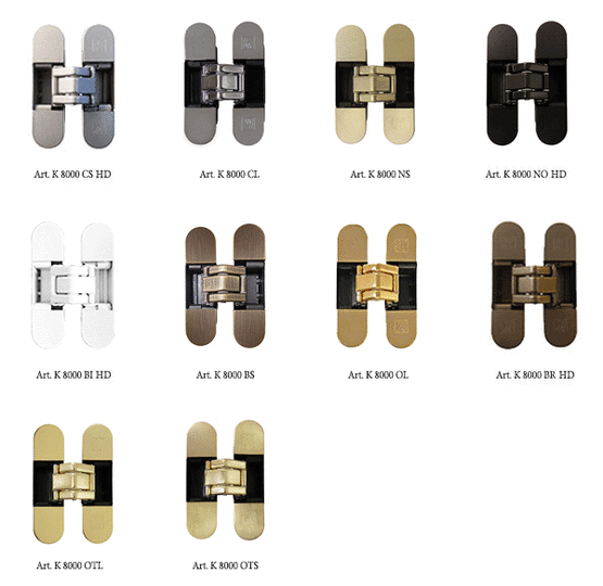  Charnière invisible réglable en acier haute résistance  | Atomika - KRONA KOBLENZ