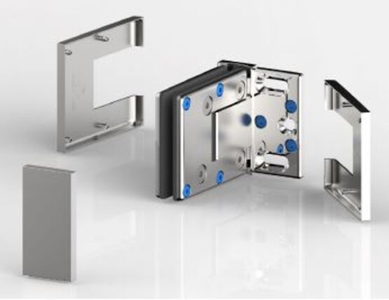  CHARNIERES DE DOUCHE PONTERE+  - Parois de douche avec porte battante