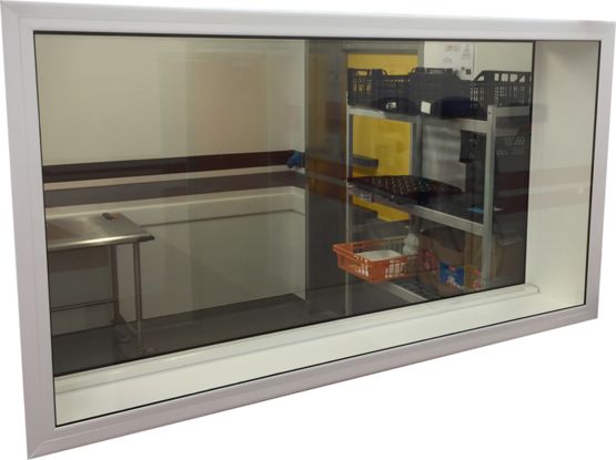 Châssis vitré aluminium coupe-feu 1h affleurant 2 faces sur mesure | EI60 - RENOVAL MENUISERIES