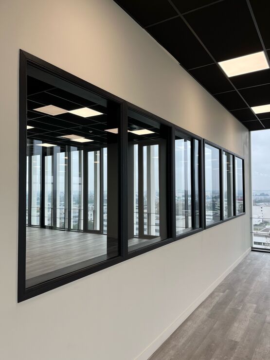  Châssis vitré sur huisserie bois | VISIOTECH  - POLYTECH