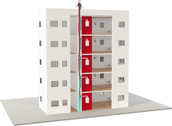 Chaudières à condensation en rénovation pour logement collectif | ThemaPlus Condens H-Flex et ThemaFast Condens H-Flex - produit présenté par SAUNIER DUVAL