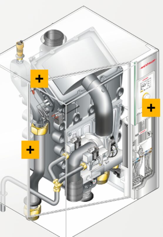  Chaudières à condensation gaz Weishaupt Thermo Condens | WTC-GW/GB 45-60-B et 70-80-100-A - Chaudières gaz murales